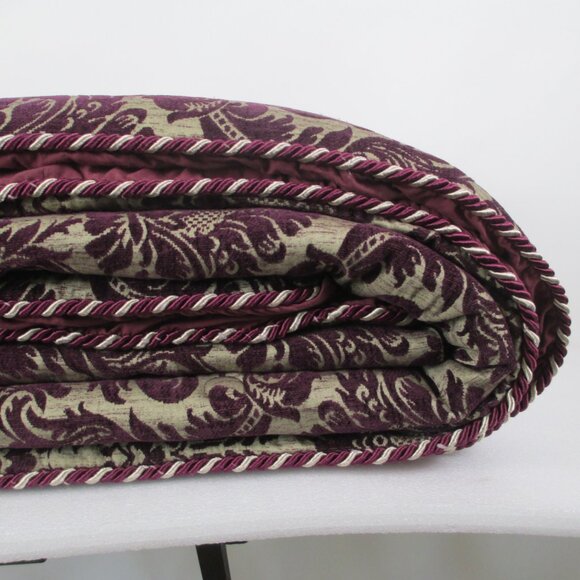 VELVET BROCADE COMFORTER - Picture 1 of 16